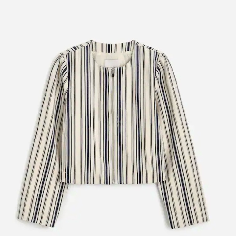 NWT Madewell Cropped Cardigan Zip Jacket Large Womens Misses